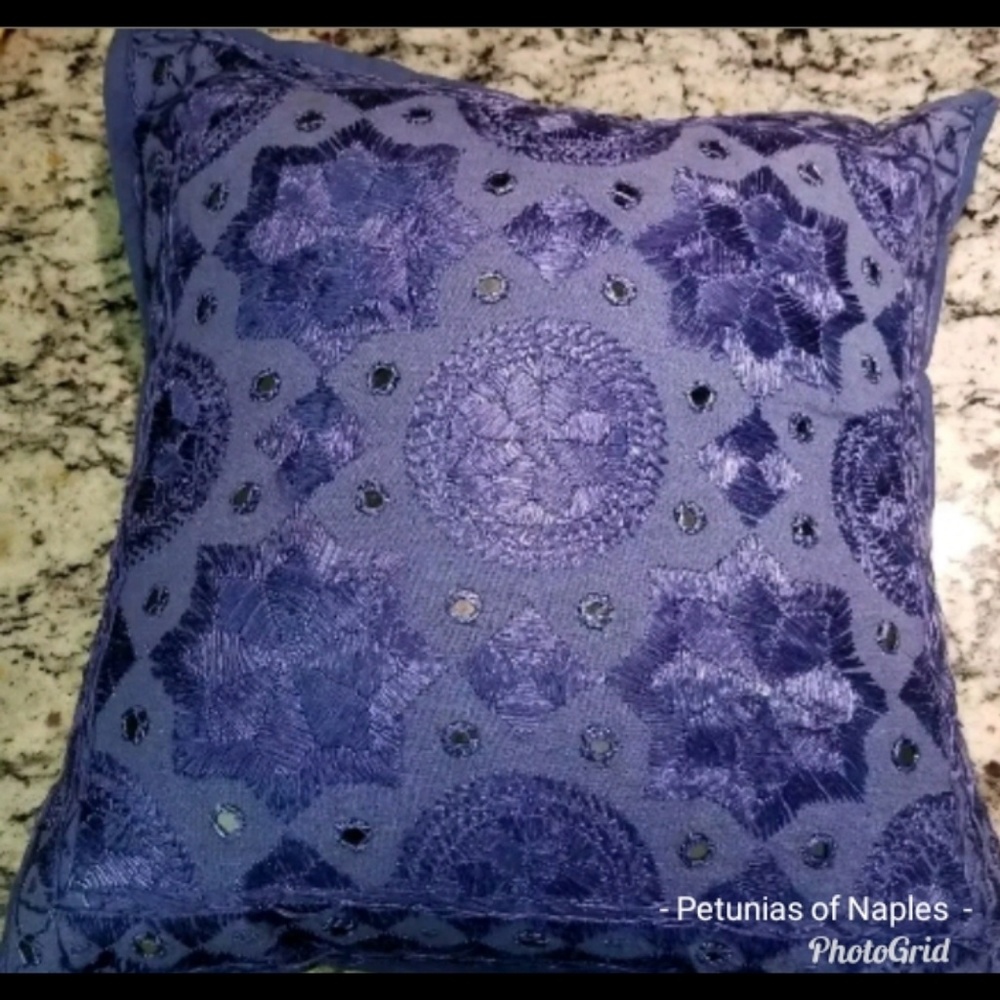 Morrocan Embroidered Pillow Cover